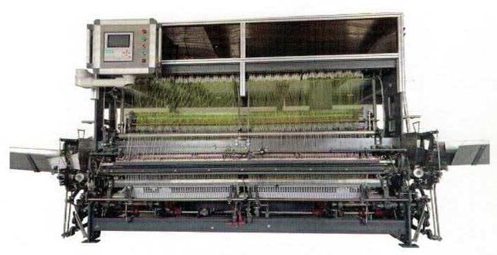 Computerized jacquard beach mat weaving machine